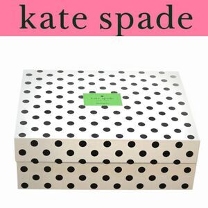 Kate Spade New York Polka Dot Decorative Storage Nesting Box- White